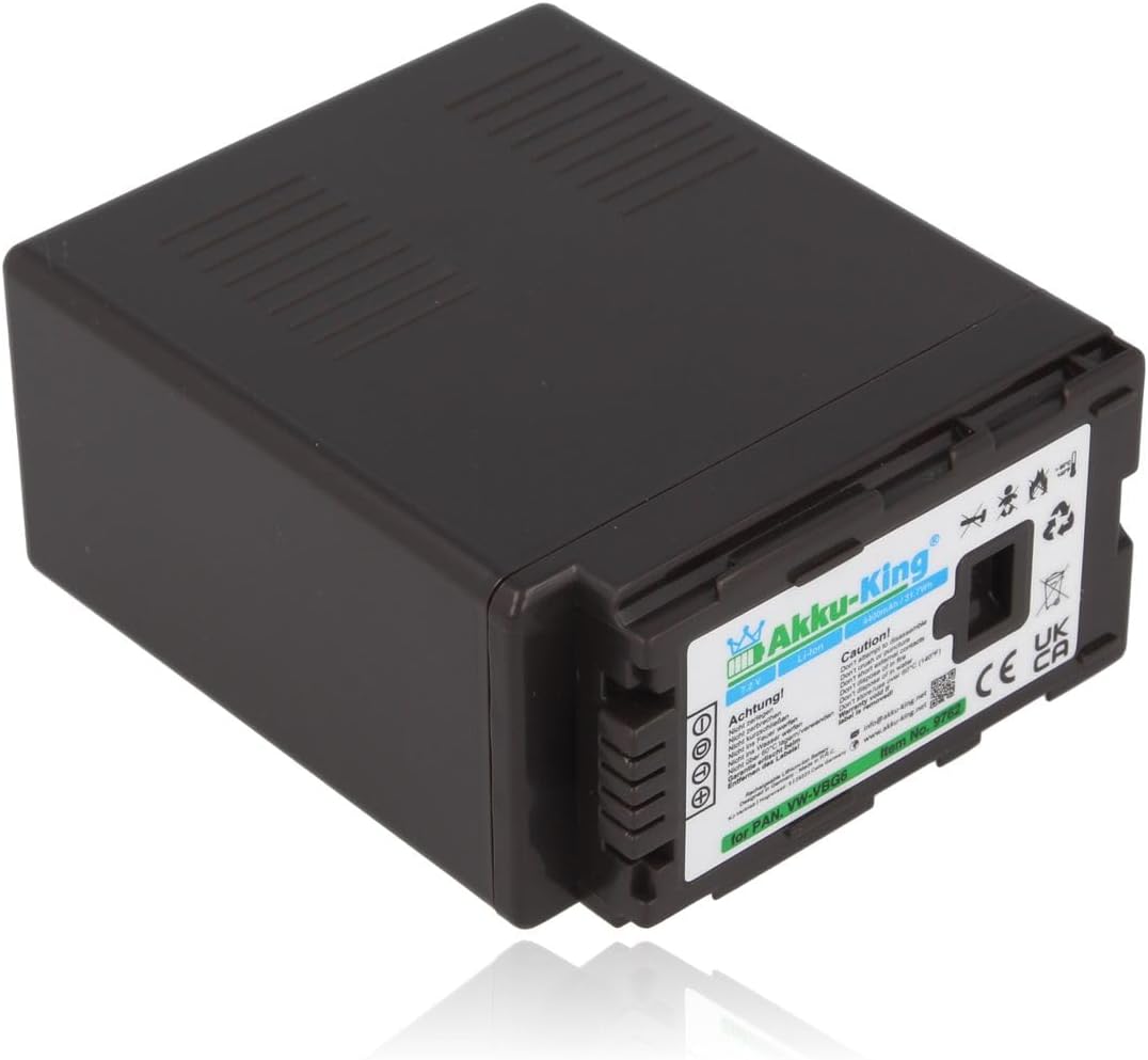 Akku-King Akku kompatibel mit Panasonic VW-VBG6 - Li-Ion 4400mAh - für AG-AC130, AG-HMC150, HDC-DX1,