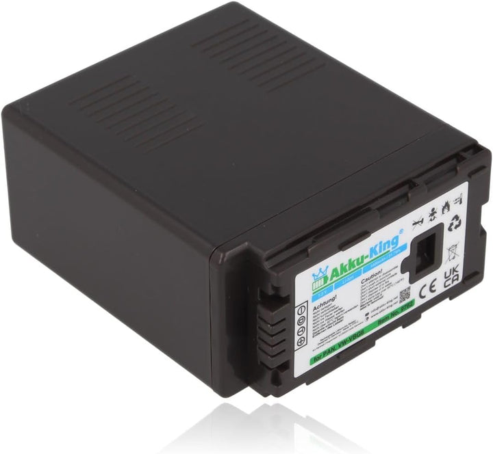 Akku-King Akku kompatibel mit Panasonic VW-VBG6 - Li-Ion 4400mAh - für AG-AC130, AG-HMC150, HDC-DX1,