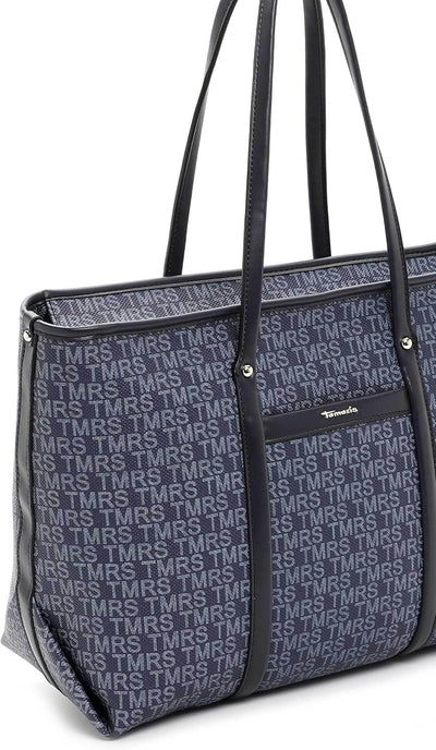 Tamaris Shopper Grace 31439 Damen Handtaschen Print Einheitsgrösse Blue 500, Einheitsgrösse Blue 500