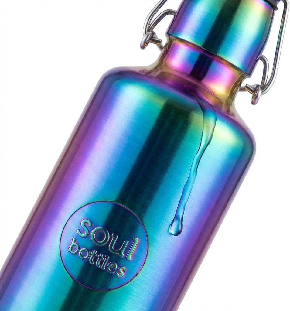 Soulbottles Unisex – Erwachsene Utopia Edelstahlflasche, Lila, 0,5L 500 ml Violett, 500 ml Violett