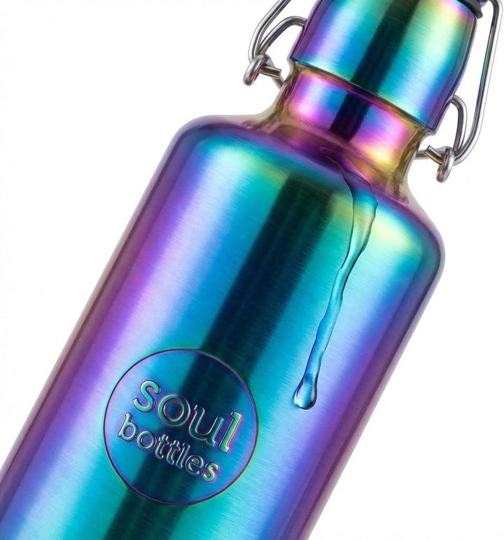 Soulbottles Unisex – Erwachsene Utopia Edelstahlflasche, Lila, 0,5L 500 ml Violett, 500 ml Violett