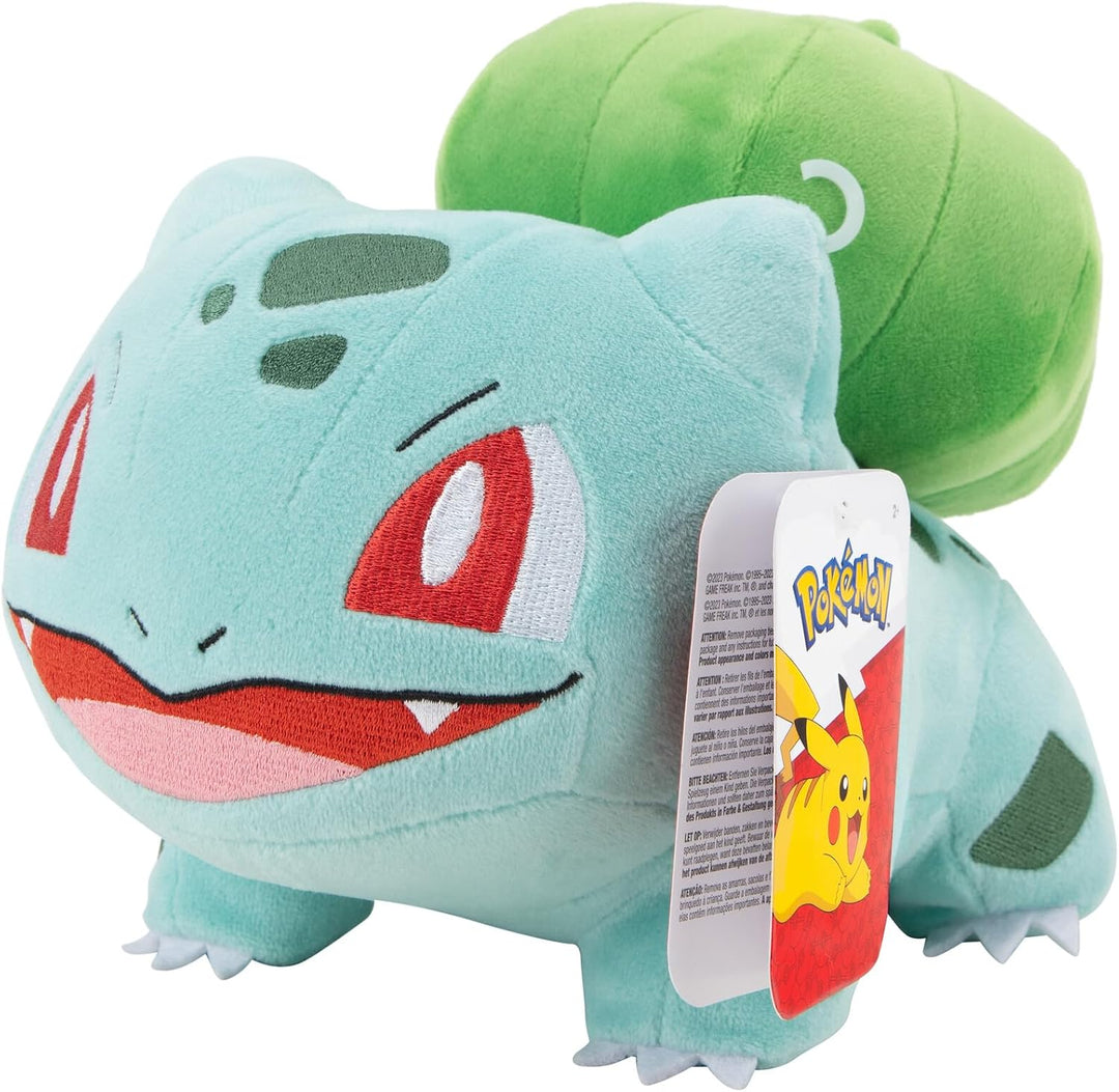 Pokémon PKW3083-20cm Plüsch - Bisasam, offizielles Plüsch Bulbasaur, Bulbasaur