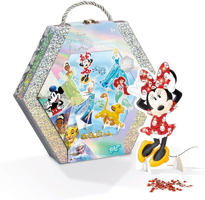 Totum Disney Diamond Painting Figuren in schöner Geschenkbox – 6 Disney Charaktere zum Verzieren mit