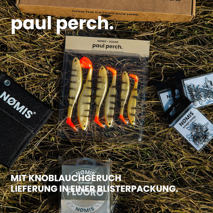 NØMIS Gummifisch Set | Premium Gummifische Set | Angelzubehör | Gummifische Hecht Zander Dorsch Bars