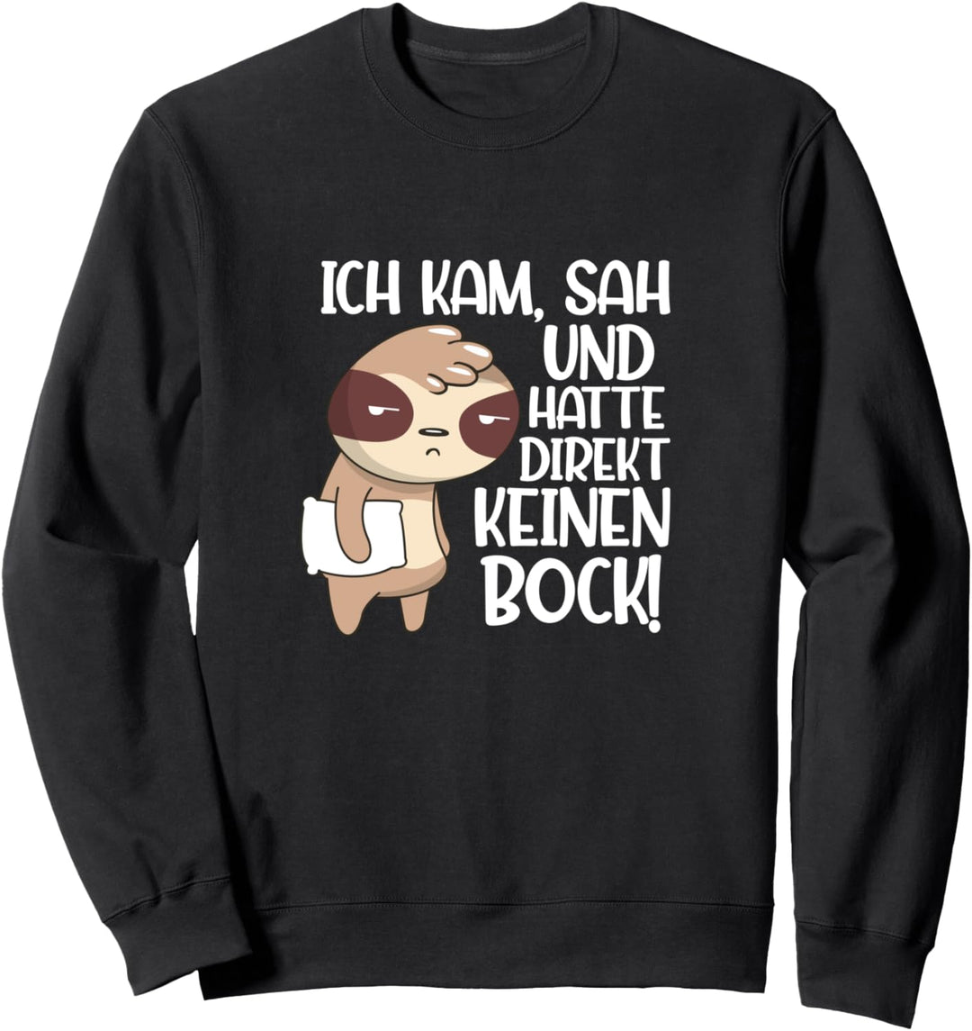 Ich Kam Sah Und Hatte Direkt Keinen Bock Mehr Sweatshirt