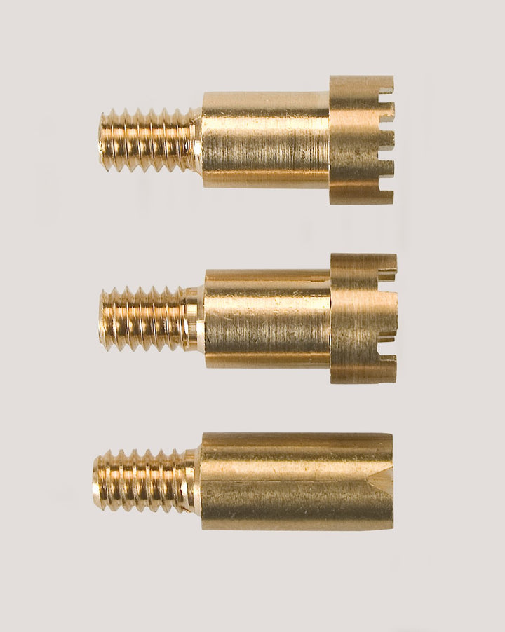 GLOREX 6 1671 001 - Pebaro Brandmalkolben mit 9 Aufsätzen aus Messing, mit Auflageböckchen, Stromans
