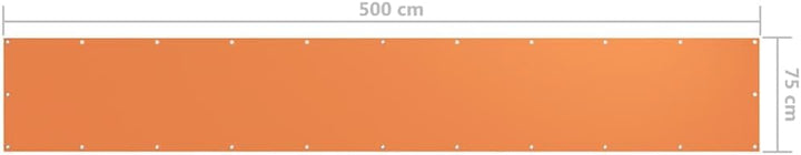 vidaXL Balkon Sichtschutz Bespannung Terrasse Windschutz Sonnenschutz Balkonbespannung Balkonverklei