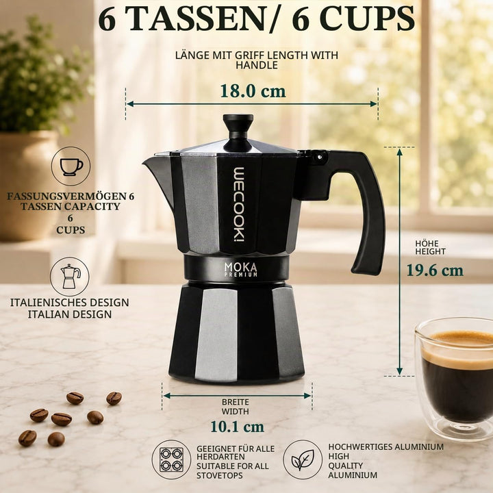 WECOOK! Coffee Maker BELLA 6 cups., 6 cups.