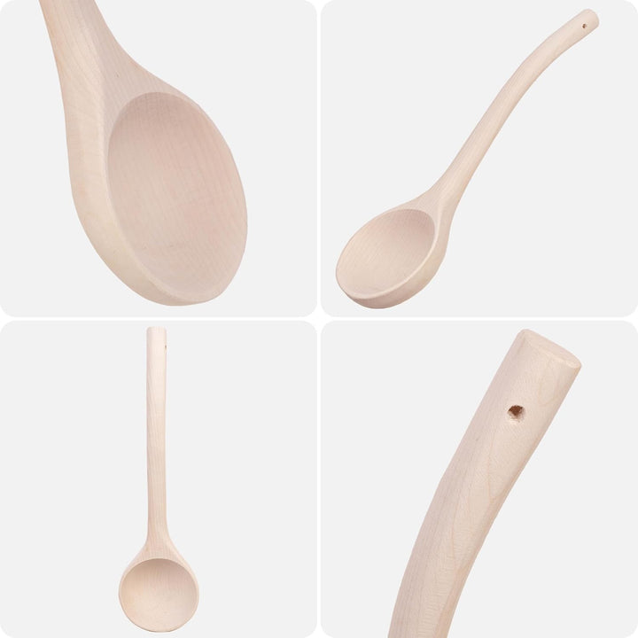 KADAX Sauna Eimer 5L mit Kelle, Saunakübel & Saunakelle Set aus Naturholz, traditioneller Saunaeimer