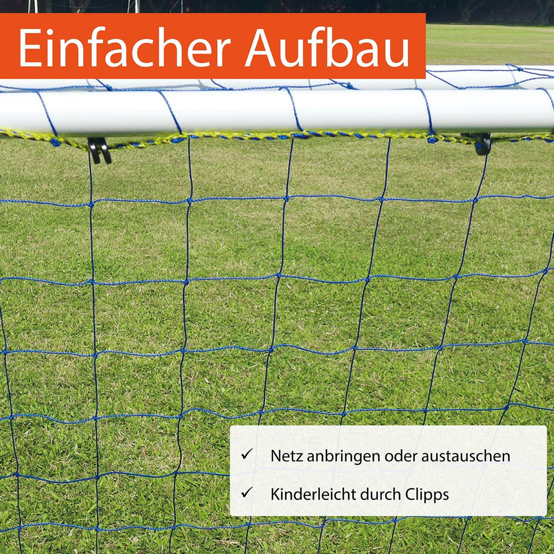 Tornado | 100PRO Coach Kinder Fussballtraining Set mit einem Fussballtor 104 x 88 cm aus uPVC Kunsts
