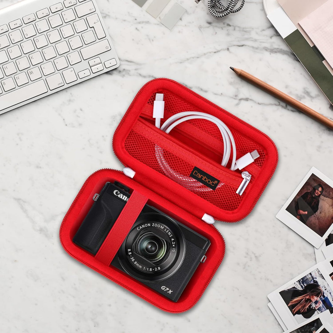 Canboc Tragetasche für Canon PowerShot G7 X Mark III / G7X Mark II Digital 4K Vlogging Kamera, SX740