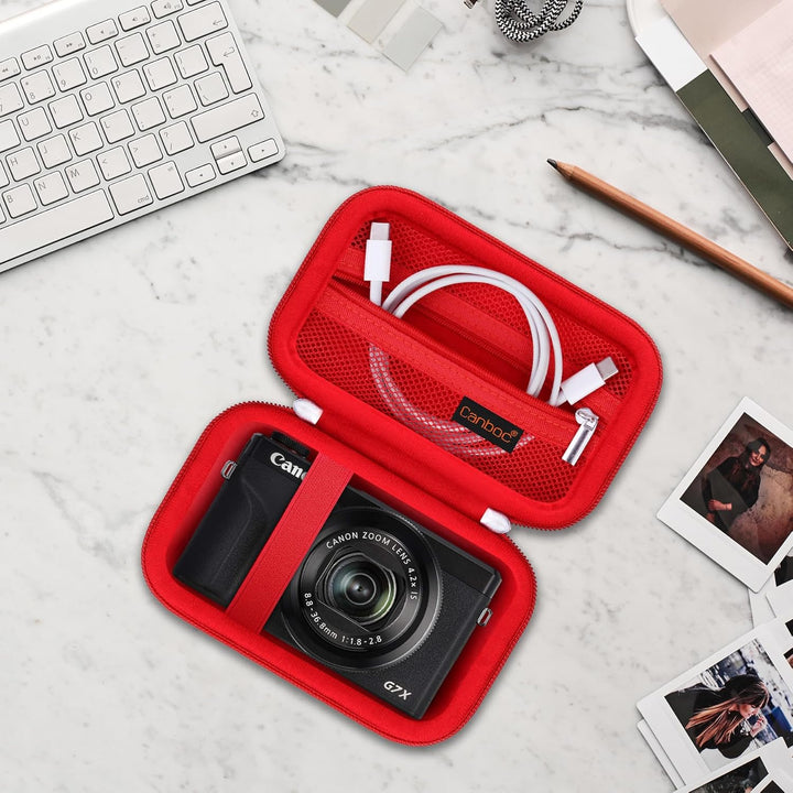 Canboc Tragetasche für Canon PowerShot G7 X Mark III / G7X Mark II Digital 4K Vlogging Kamera, SX740
