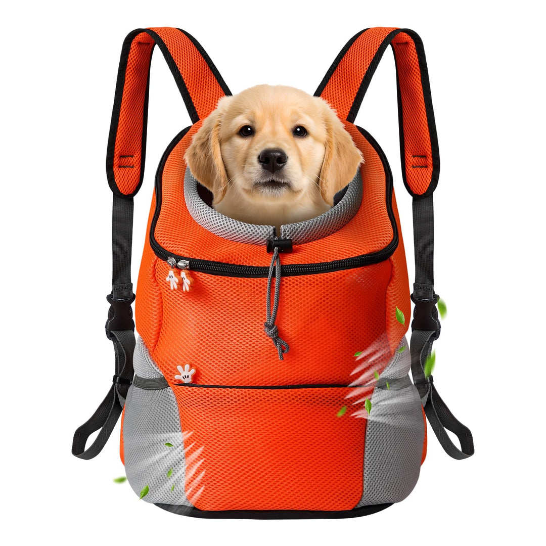 Hundetrage-Rucksack, Welpentragetasche mit Entrinnen-sicherem Reissverschluss, Atmungsaktiver Hundet