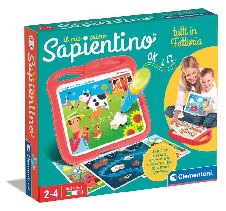 Clementoni - Mein erster Wissenschaftler, alle auf dem Bauernhof, Lernspiel für Kinder 2-4 Jahre, Ba