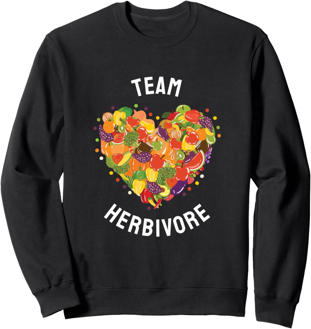 Team Herbivore Pflanzenfresser Sweatshirt