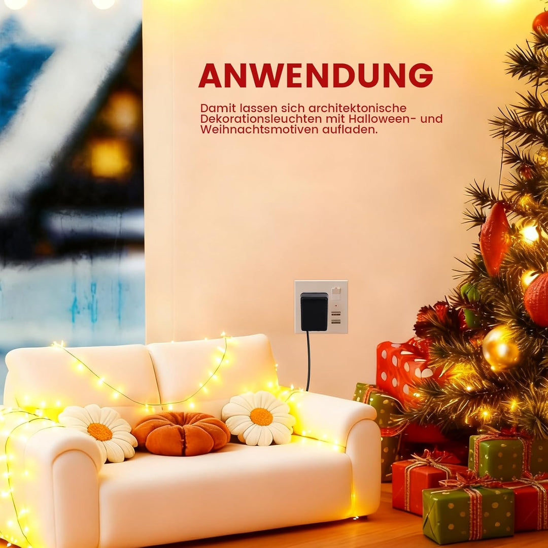 AC Netzteil Ohne Kabel Kompatibel mit Christmas Concepts® 24V 450MA/300MA/250MA/100MA für Weihnachts