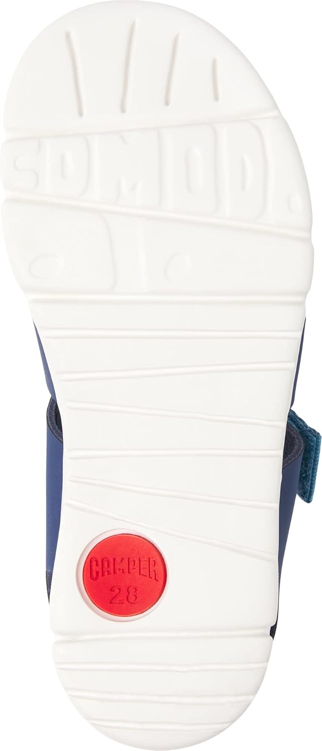 Camper Jungen Oruga K800242 T-Strap Sandal, Blau 020
