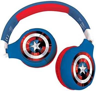 Lexibook - Avengers - 2 in 1 Bluetooth Foldable Headphones (HPBT010AV) The Avengers, The Avengers