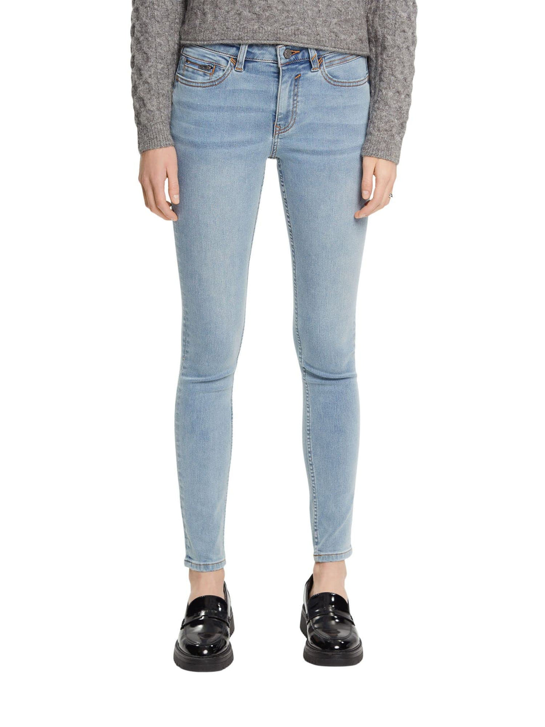 ESPRIT Damen Women's Jeans 24W / 34L Blue Light Washed, 24W / 34L Blue Light Washed