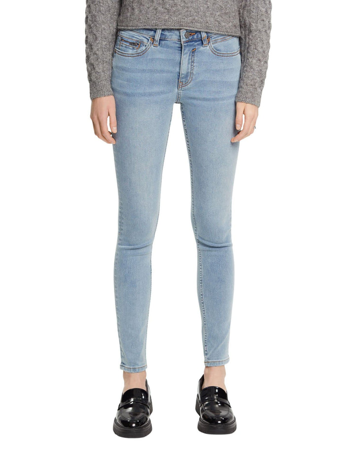 ESPRIT Damen Women's Jeans 24W / 34L Blue Light Washed, 24W / 34L Blue Light Washed