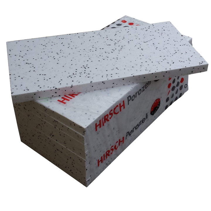 HIRSCH Porozell Wärme-Dämmplatte EPS 035 DEO dm 100, Stärke 10 mm, Paket a 24,00 m² (48 St.)