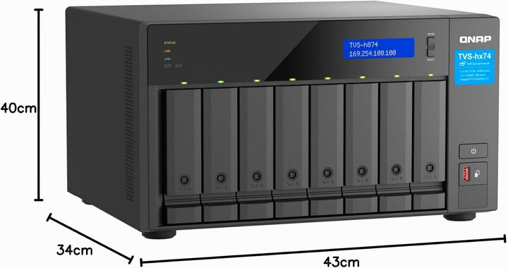 QNAP TVS-h874X-i9-64G schwarz
