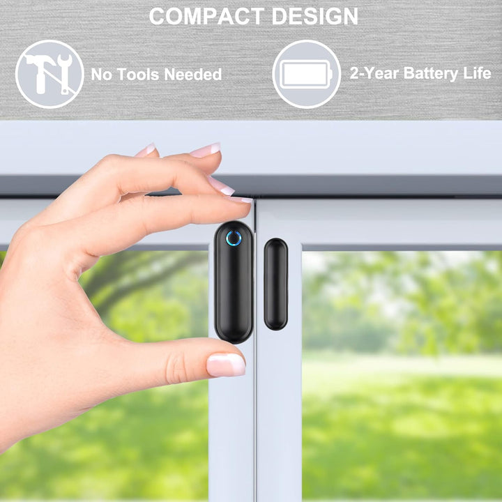 Tür Fenster Sensor klingel, Funkklingel 900ft Reichweite 58 Klingeltöne, Haushaltsalarme, Home Secur