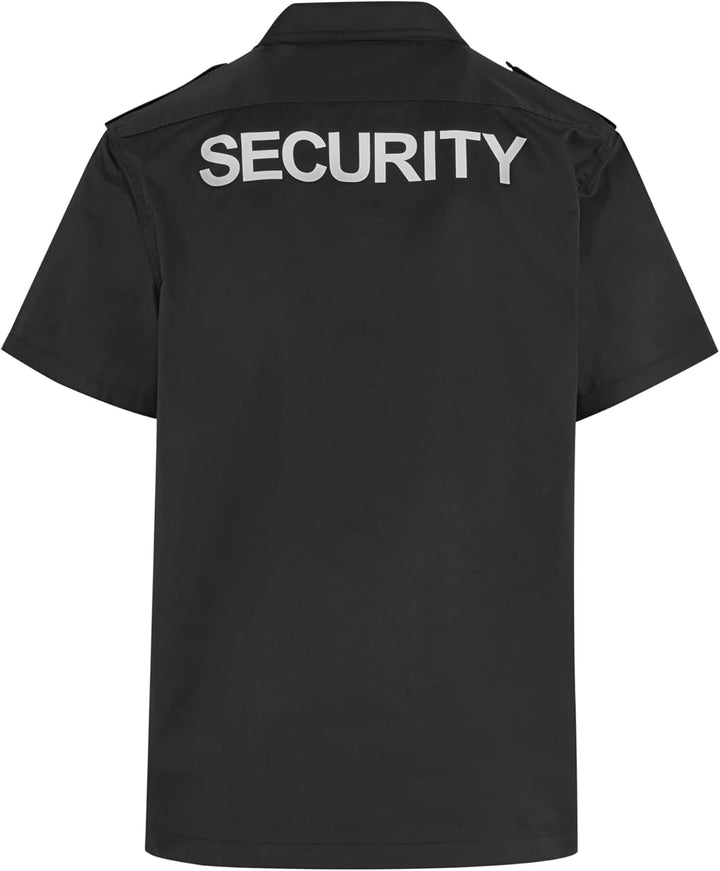 Brandit Herren Security Us Shirt Short Klassisches Hemd S Schwarz - Kurzarm, S Schwarz - Kurzarm