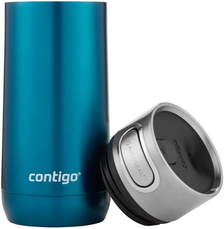 Contigo Luxe Autoseal Thermobecher, Edelstahl-Reisebecher, Isolierflasche, auslaufsicher, Kaffebeche