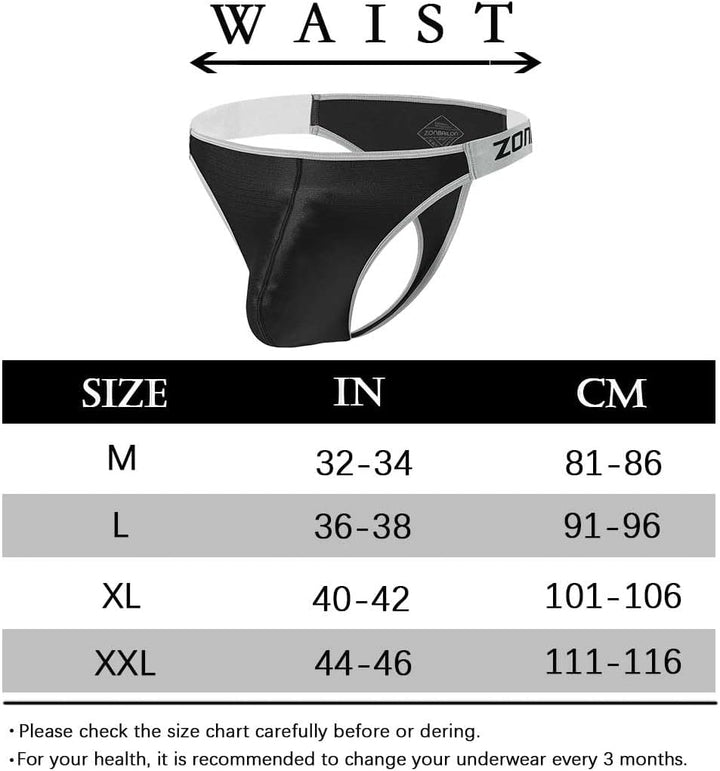BIATWOWR Herren String Tanga Sexy Slips Unterwäsche Männer mit Weichem und Bequemem Stoff Viel Platz
