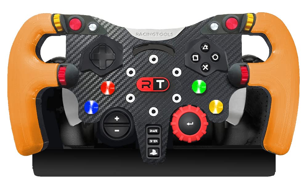 RacingTools Lenkradkrone, kompatibel mit Logitech G29/G923 – Modell: PROTORYPE Orange, Orange