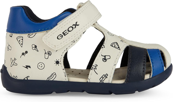 Geox B Elthan Boy C Baby - Jungen Erste Schritte 23 EU White Royal, 23 EU White Royal