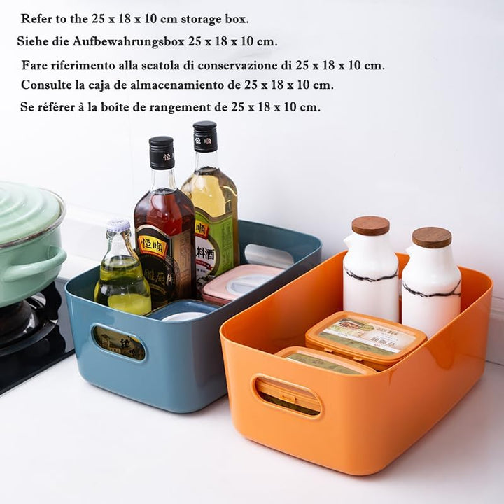 Aufbewahrungsbox Kunststoff Aufbewahrungskorb mit Griffen Küchenschrank Organizer Box Körbe Aufbewah