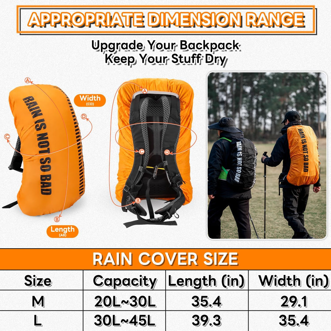 HIKEMAN Regenschutz für Rucksäcke Rucksackschutz Wasserdicht - Wasserdichter Rucksack Regenhülle,20L