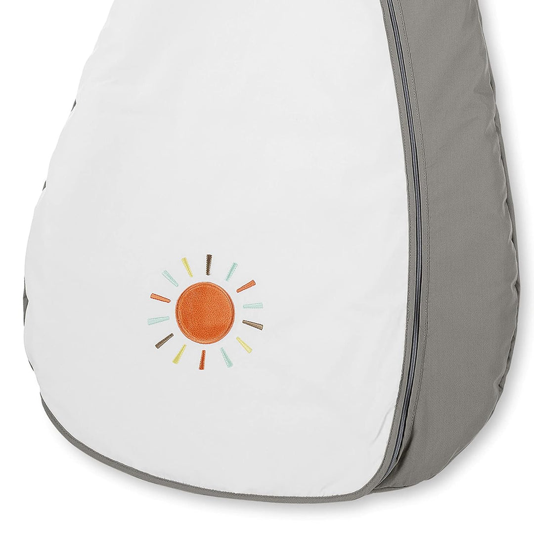 Sterntaler Sommer-Schlafsack für Kleinkinder, Reissverschluss, Grösse: 70, Waldis, Weiss/Grau 70 cm,