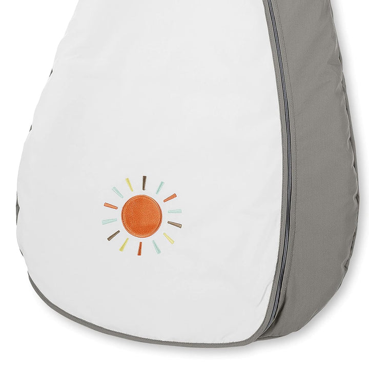 Sterntaler Sommer-Schlafsack für Kleinkinder, Reissverschluss, Grösse: 70, Waldis, Weiss/Grau 70 cm,