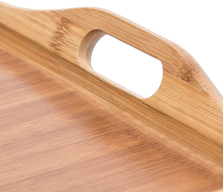 Relaxdays Betttablett Bambus H x B x T: ca. 25 x 52 x 33 cm Betttisch als Frühstückstablett oder Bei