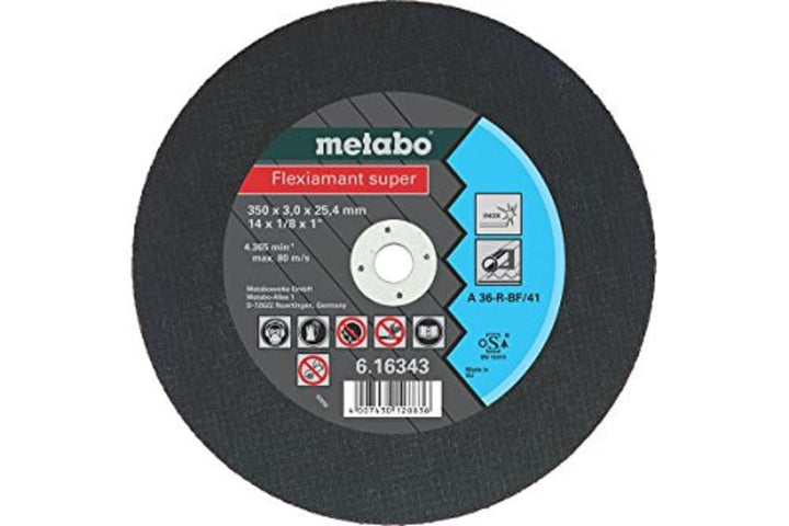 METABO Flexiamant super 350x3,0x25,4 Inox, Trennscheibe, gerade Ausführung (616343000) 350x3,0x25,4