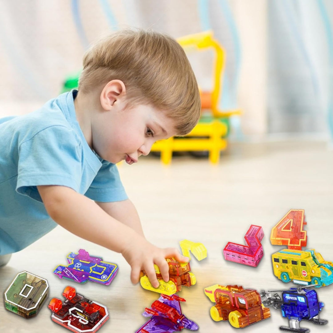 Zahlenroboter – Abs-Zahlenroboter Verwandeln Actionfiguren-Spielzeug, Zahlen-Bots-Spielzeug-Lernspie