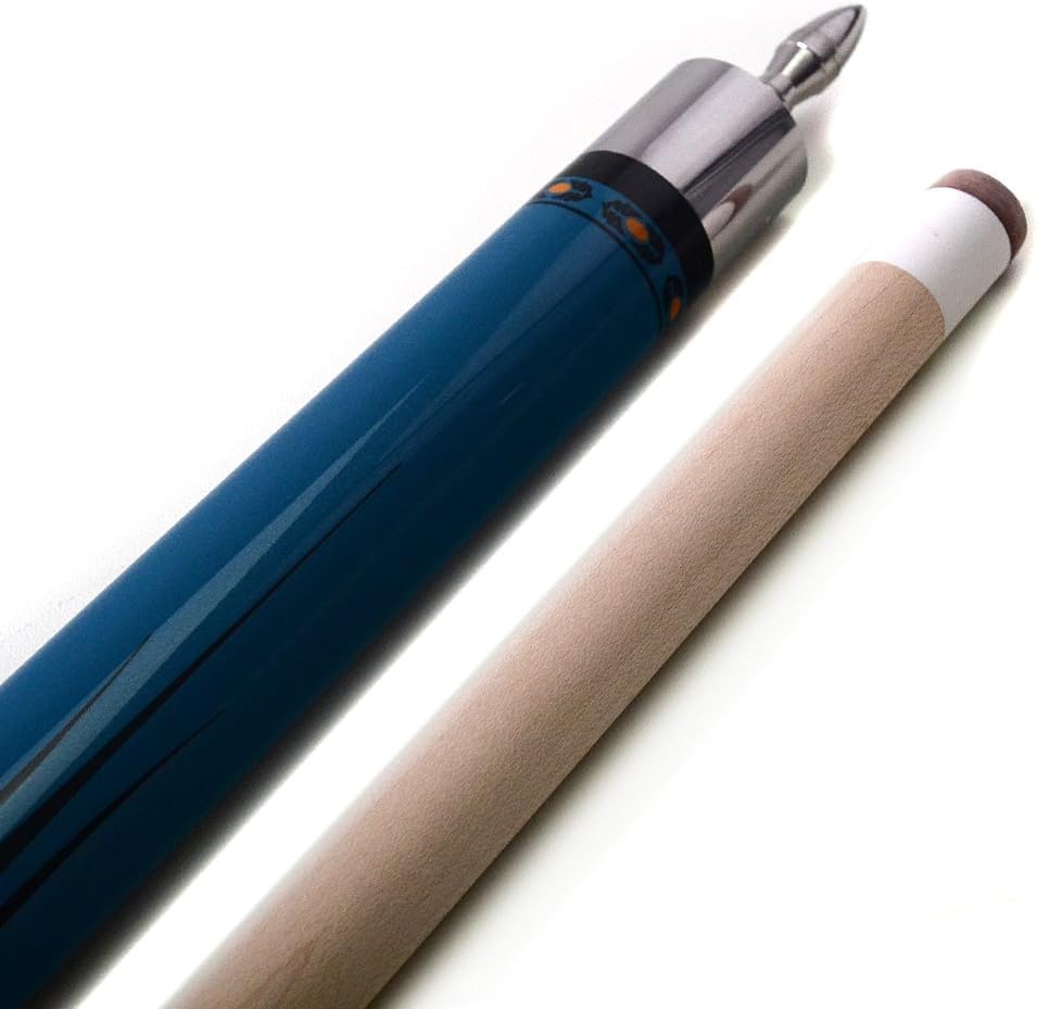DHOLE CUESOUL 58 "2 Piece Maple Billiard Queue 19 Unzen Blau 11.5mm, Blau 11.5mm