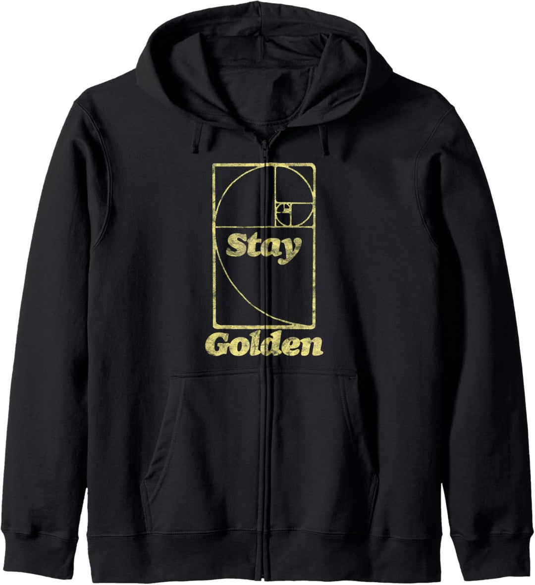 Stay Golden! Funny Fibonacci Sequence Golden Ratio Spiral Kapuzenjacke