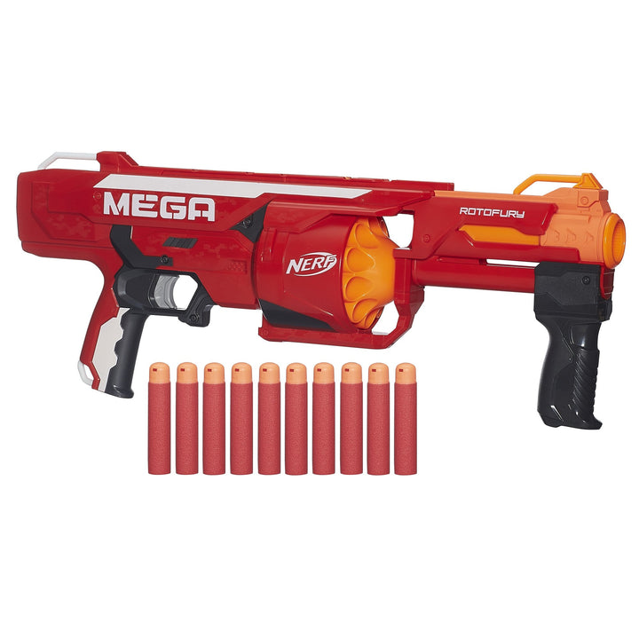 NERF Hasbro B1269EU4 - N-Strike Elite MEGA RotoFury, Spielzeugblaster