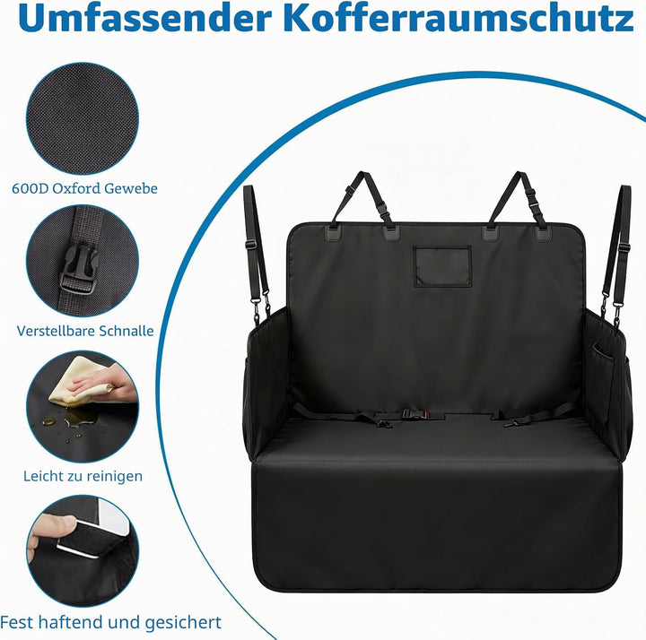 Kofferraumschutz Hund 600D Oxford für Auto &amp; SUV – Wasserdicht Robuste Kofferraum Schutzmatte gegen