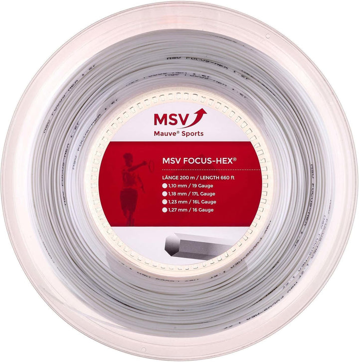 MSV Saitenrolle Focus-HEX 1.10mm Weiss, 1.10mm Weiss
