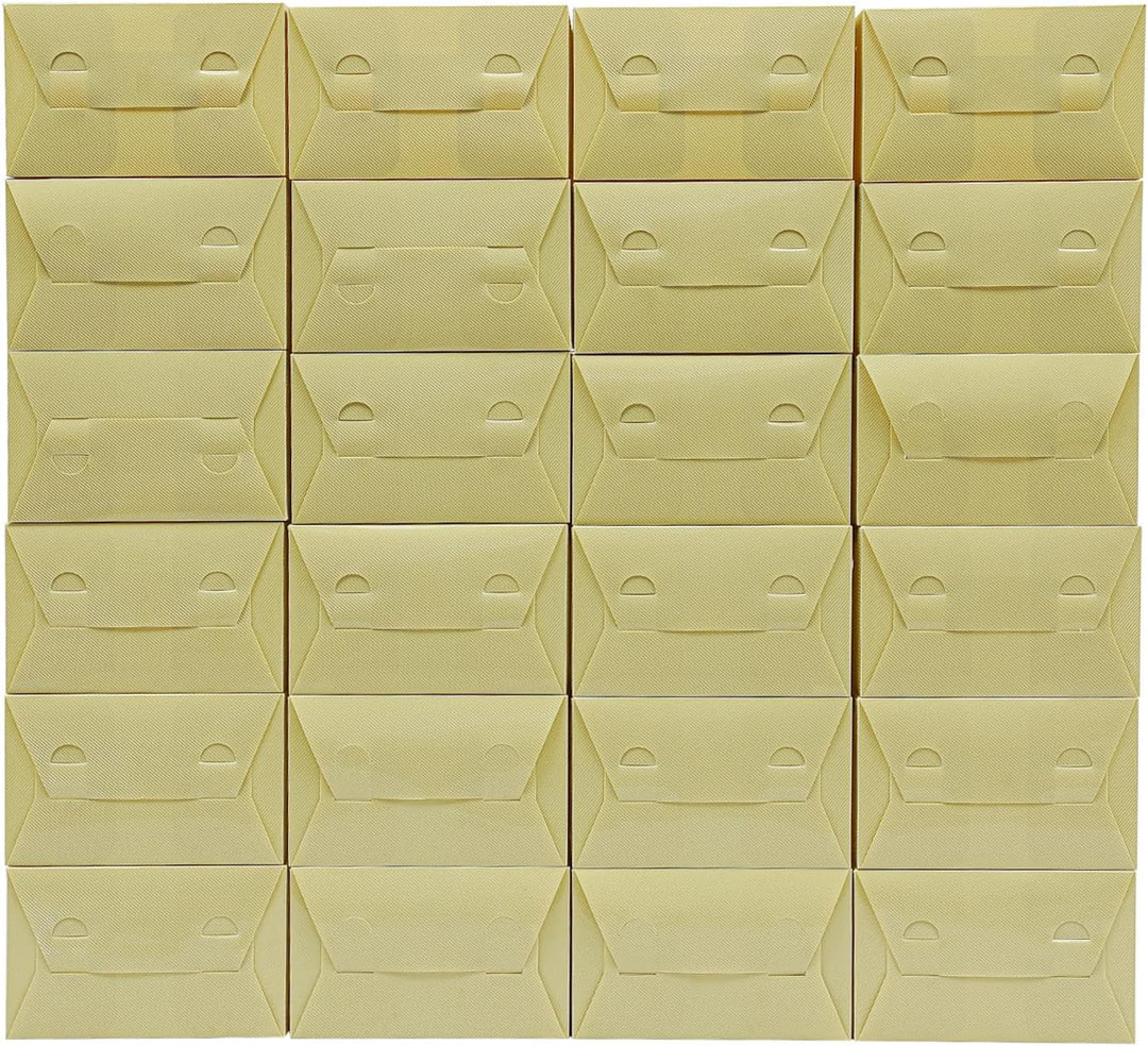 Schuhboxen Stapelbar, Schuhkarton Schuhregal Mit Türen 33 X 23 X 14 Cm 24 Stück In Einem Set Stapelb
