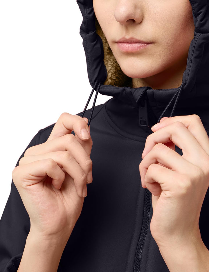 Jack Wolfskin Damen Windland Coat W Softshellmantel, XS dark navy
