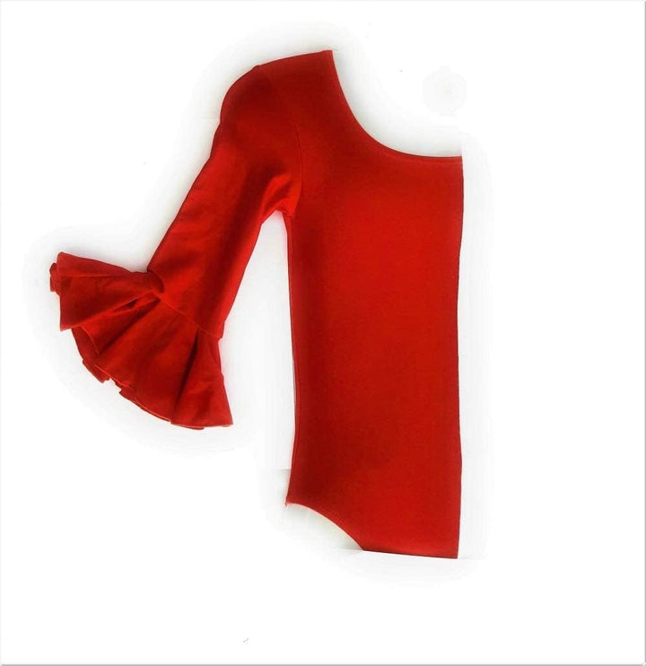 Strampler für Flamenco und Tanz, Rot 46, 46