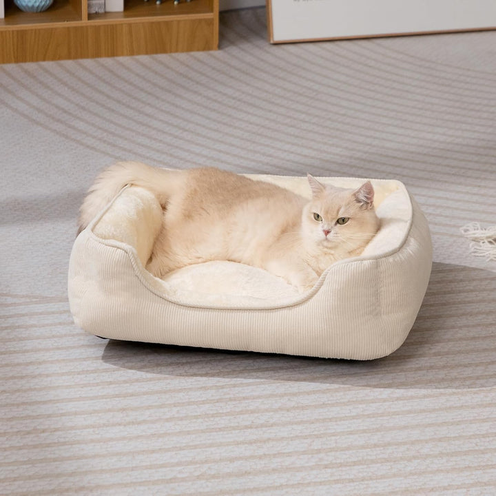 Hollypet Katzenbett Kleines Hundebett Haustierbett für Katzen und Welpen, Weiches Haustierschlafbett