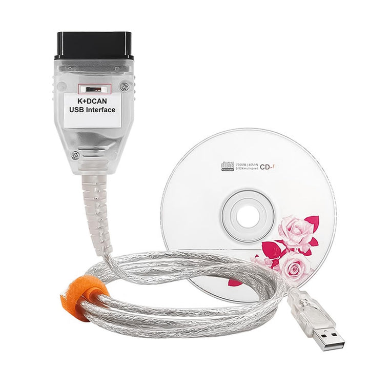 Namvo K+Dcan USB-Kabel mit Schalter für E-Serie Chassis-Diagnosetool OBD2-Kabel -kompatible Fehlerle