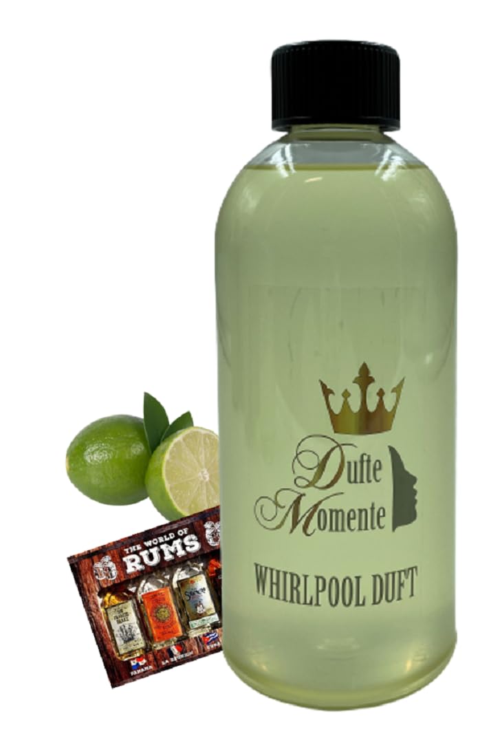 Dufte Momente | Whirlpool Duft 500ml | Cuba Sunset (Geranium, Mojito, Rum) | mit naturreinen und nat